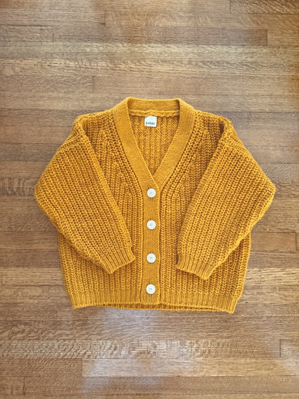Babaa Cardigan No 19 Mini Ochre
